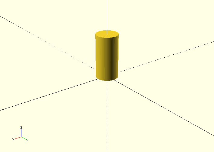 openscad hollow cylinder