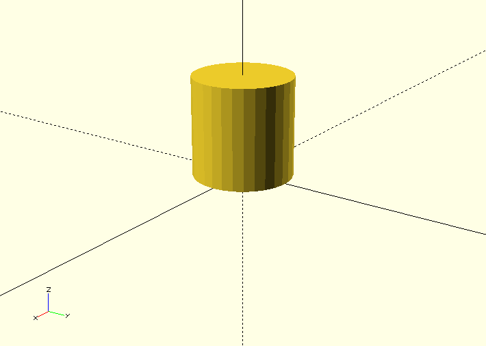 openscad hollow cylinder