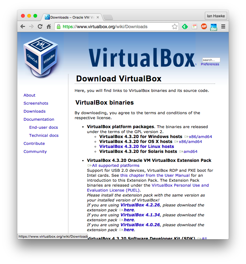 virtual box without admin