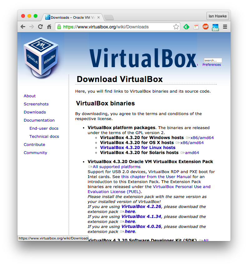 download virtualbox